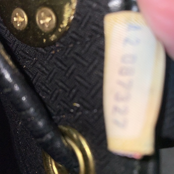 Dooney & Bourke Black Perforated Drawstring Crossbody Saddle Leather - Picture 10 of 10